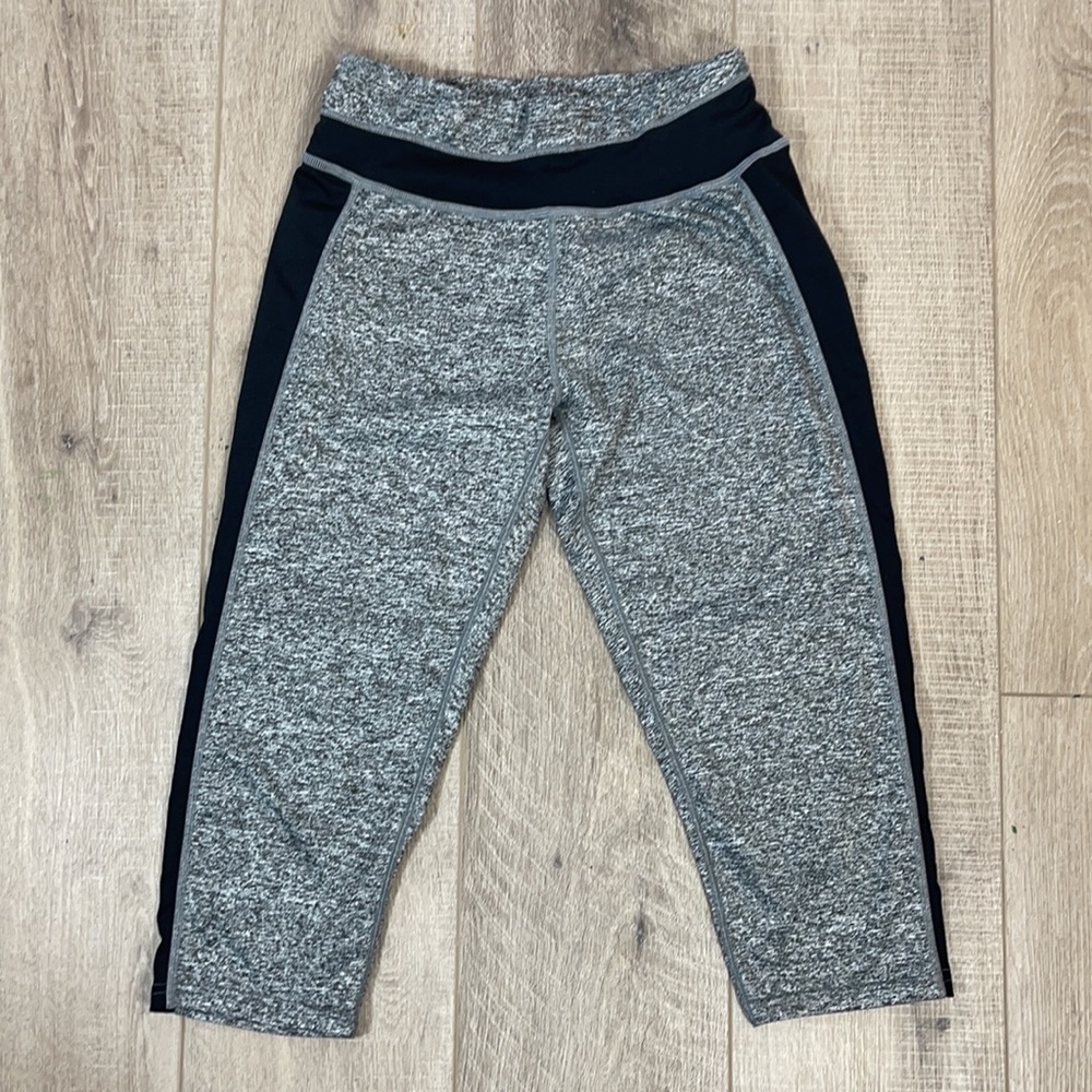 YiTong Women Gray/Black Athletic Leggings Sz S/M